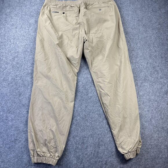 Hurley x Nike Pants Mens Large Tan Jogger Nike Dri-Fit Nylon Elastic Waist Cuffs - Picture 13 of 13